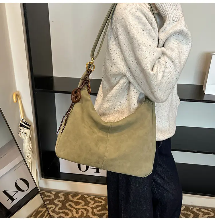 Pink Crossbody Tote Bag for Women Autumn Winter — feature 25