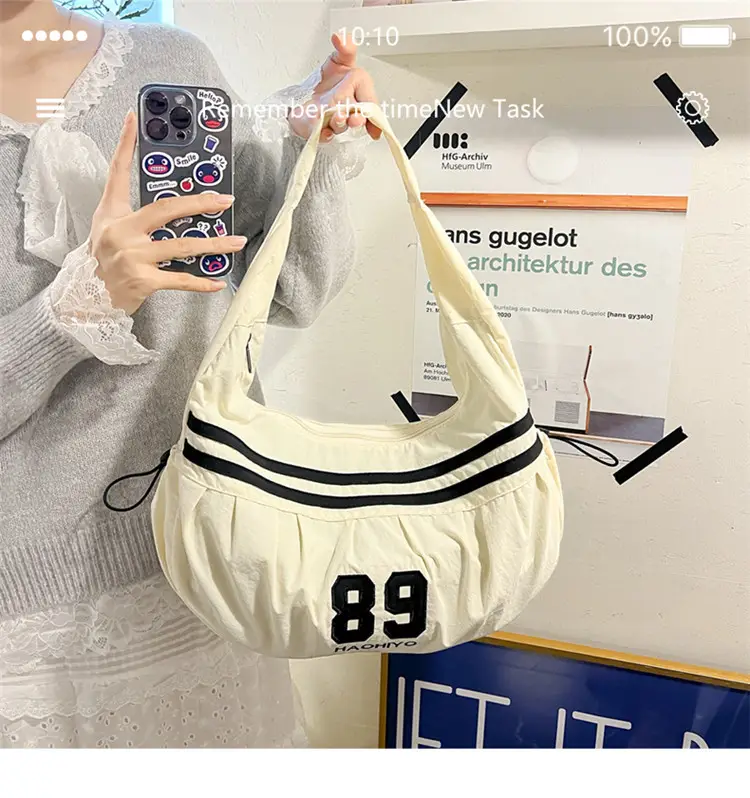 Women's Canvas Crossbody Tote Bag Large Capacity Lightweight — feature 10