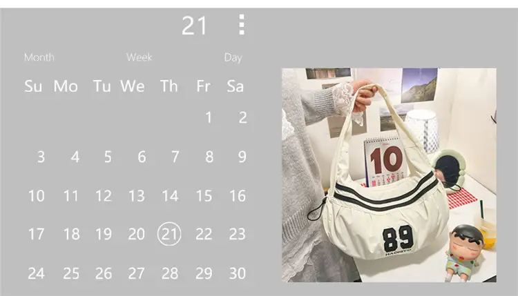 Women's Canvas Crossbody Tote Bag Large Capacity Lightweight — feature 14