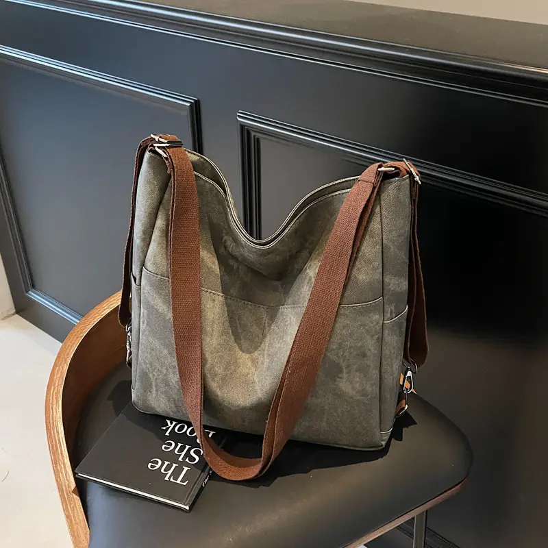 Artistic Textile Shoulder Bag for Women 2024 Autumn Winter - Image 4