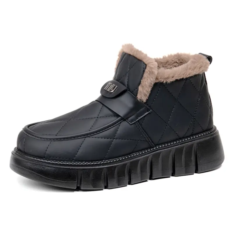 2025 Winter New Beanie Snow Boots Women's Soft Sole Plus Velvet Thickened Warm Furry Shoes Casual Easiest for Match Cotton Shoes - Image 11