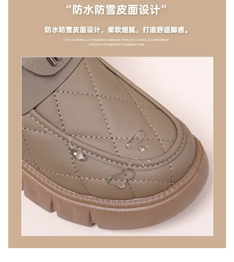 2025 Winter New Beanie Snow Boots Women's Soft Sole Plus Velvet Thickened Warm Furry Shoes Casual Easiest for Match Cotton Shoes — feature 10