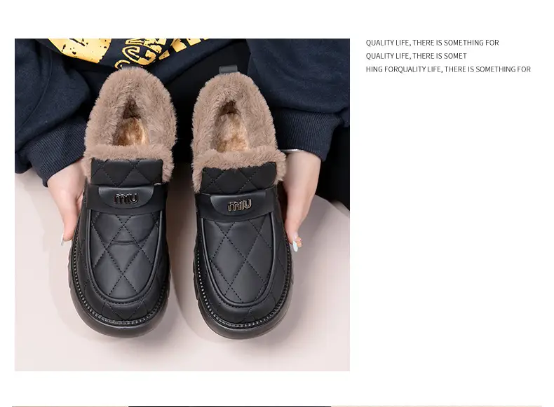 2025 Winter New Beanie Snow Boots Women's Soft Sole Plus Velvet Thickened Warm Furry Shoes Casual Easiest for Match Cotton Shoes — feature 24