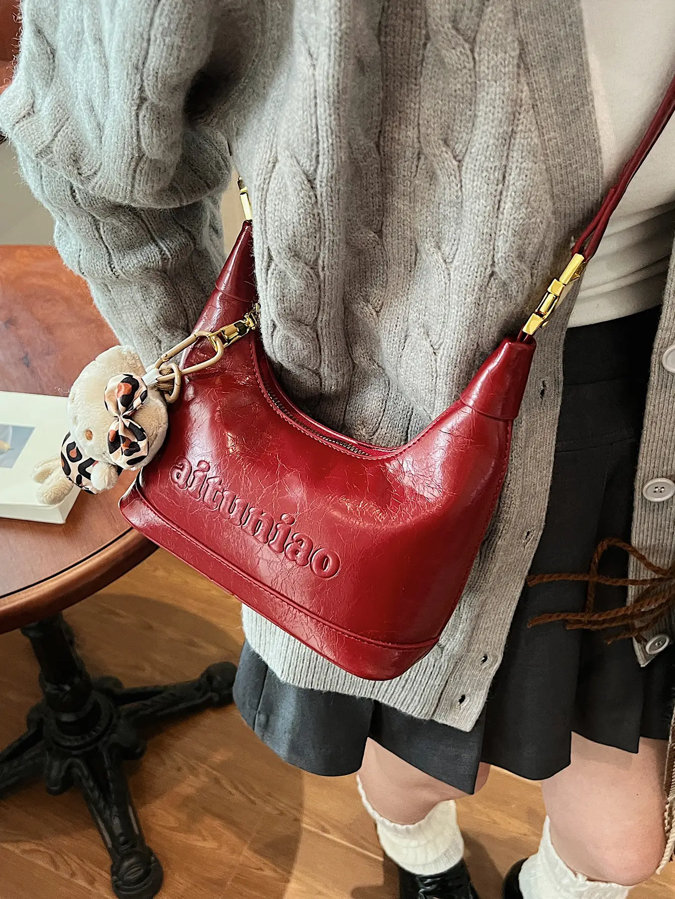Red Shoulder Crossbody Bag Women 2024 - Image 7