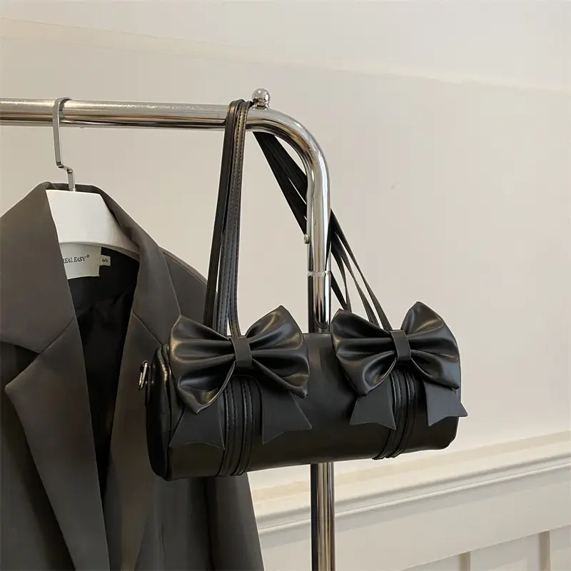 Black Bow Crossbody Bag for Women 2024 New Arrival