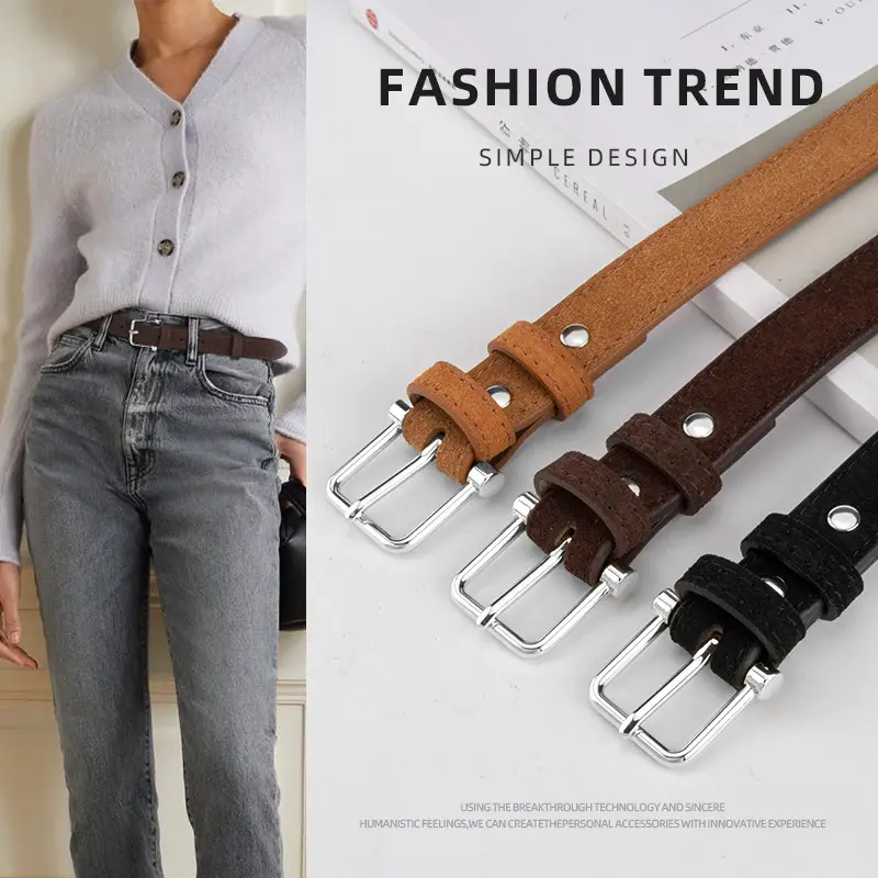 Frosted Pin Buckle Belt for Women - Image 10