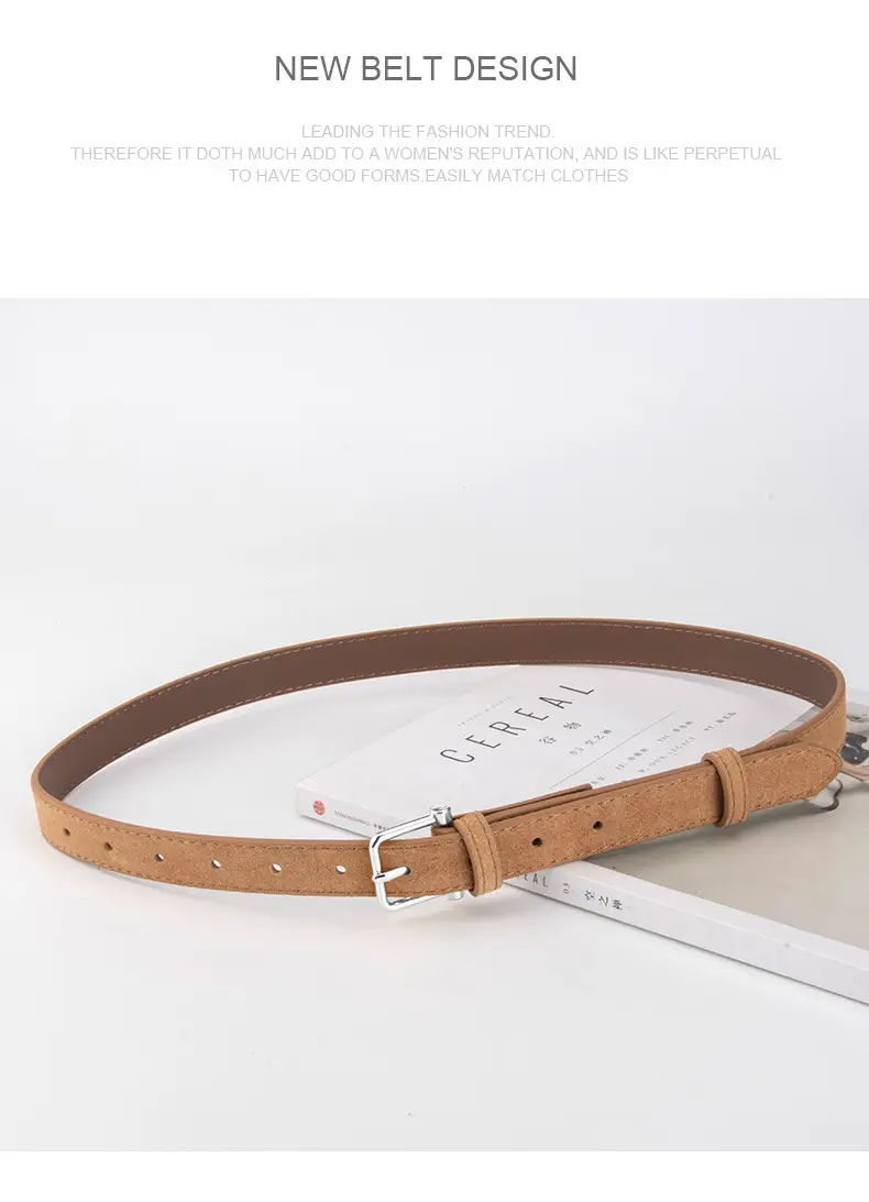 Frosted Pin Buckle Belt for Women — feature 14