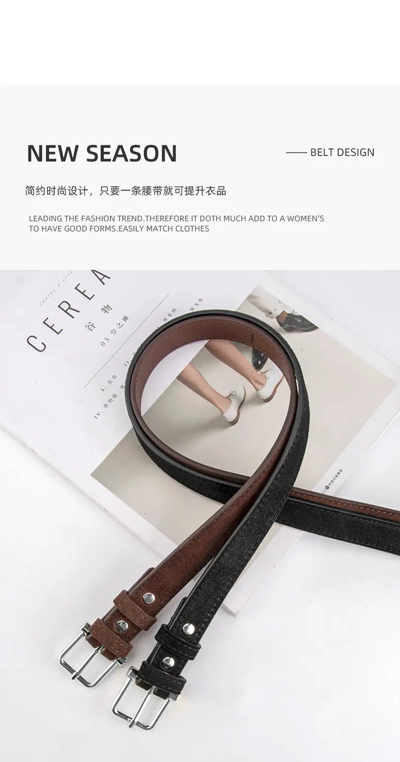 Frosted Pin Buckle Belt for Women — feature 4