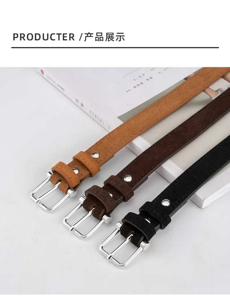 Frosted Pin Buckle Belt for Women — feature 9