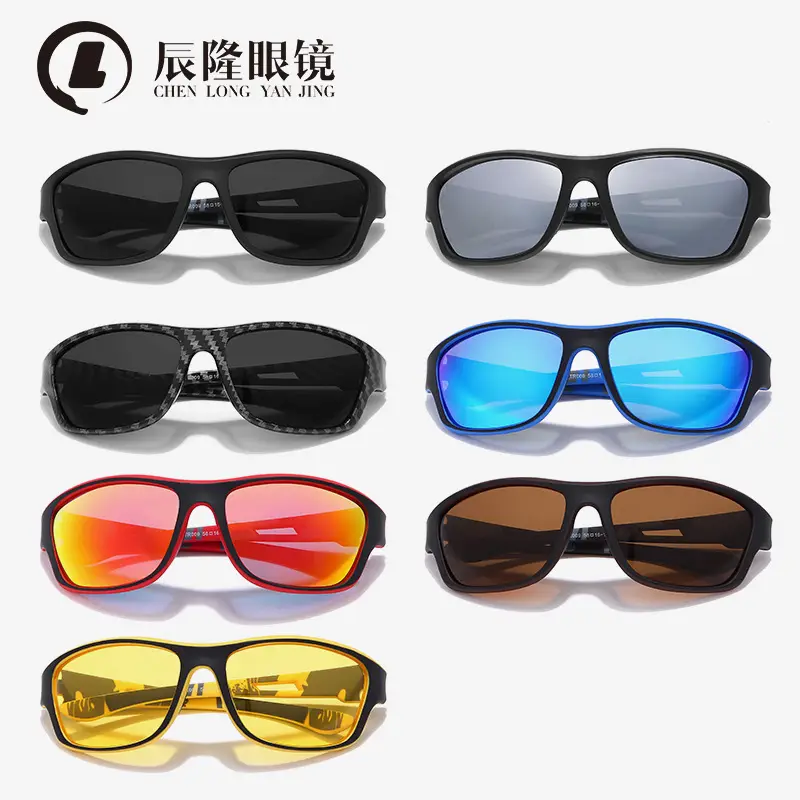 Men's Black Carbon Fiber Riding Glasses with Polarized Lens - Image 11