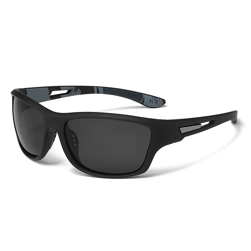 Men's Black Carbon Fiber Riding Glasses with Polarized Lens - Image 12