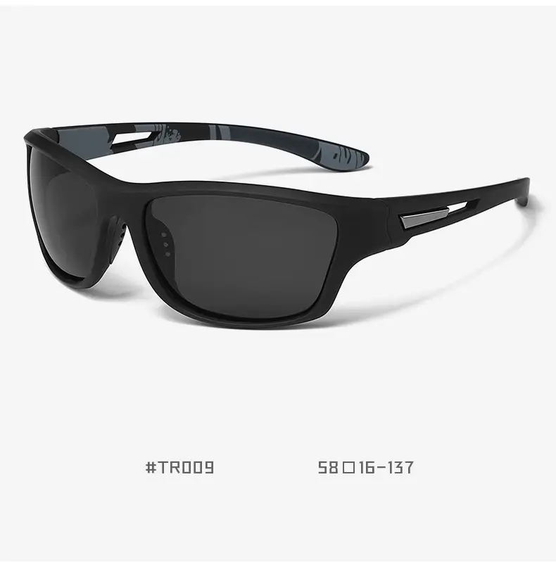 Men's Black Carbon Fiber Riding Glasses with Polarized Lens — feature 16