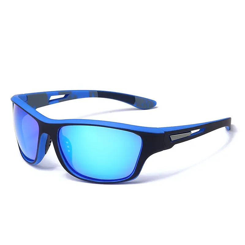 Men's Black Carbon Fiber Riding Glasses with Polarized Lens - Image 4