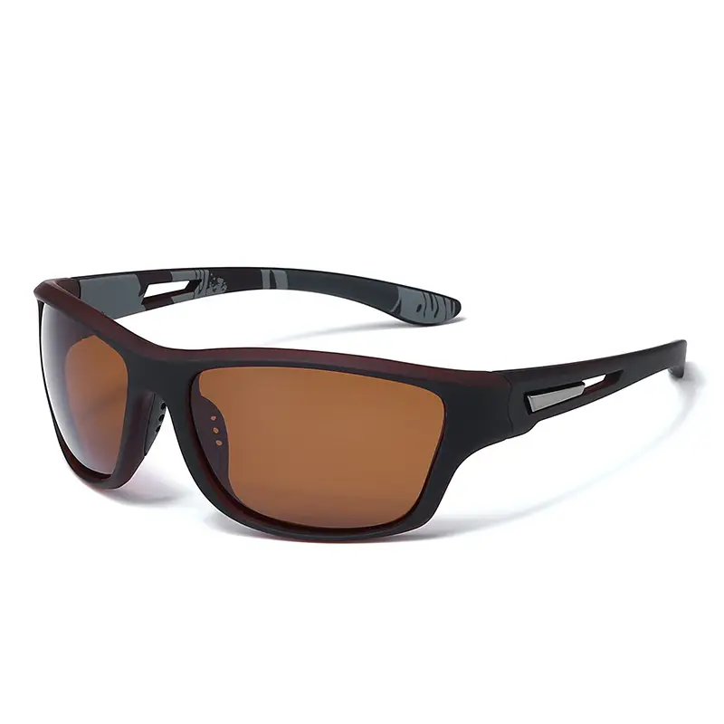 Men's Black Carbon Fiber Riding Glasses with Polarized Lens - Image 6