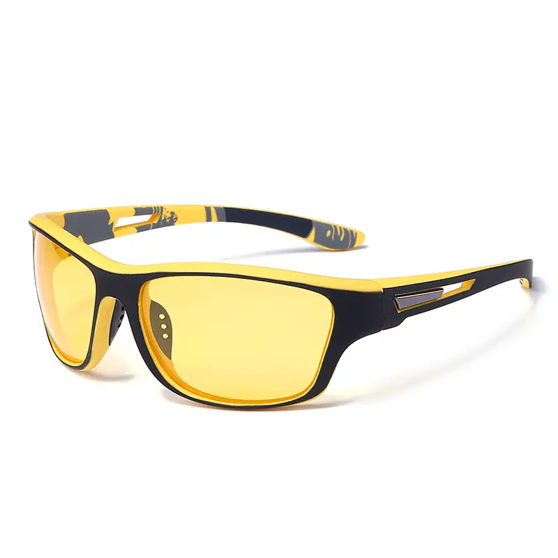 Men's Black Carbon Fiber Riding Glasses with Polarized Lens - Image 7