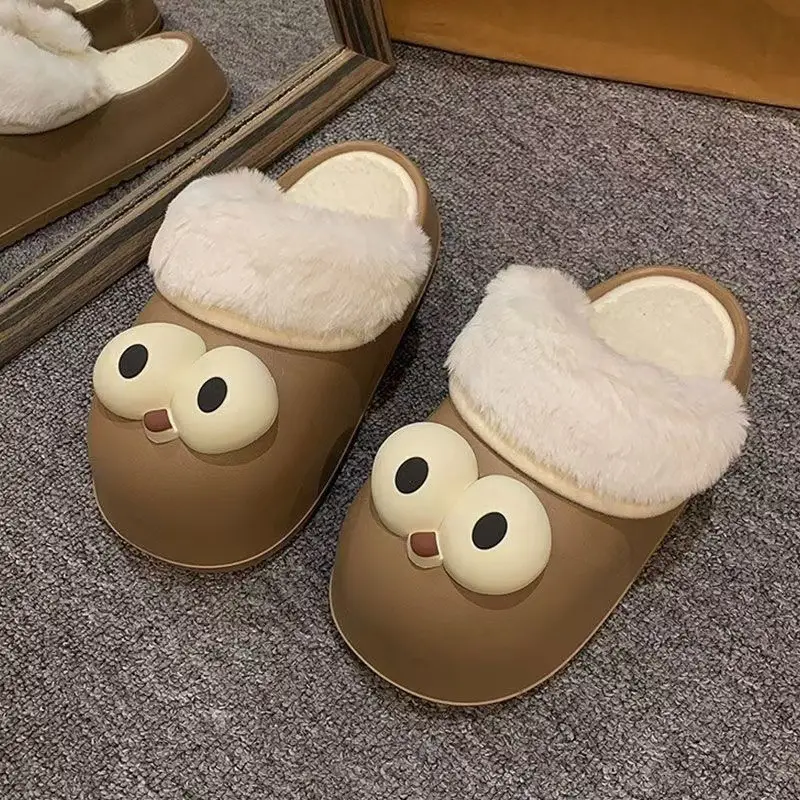Women's Cute Owl Slippers Winter Warm Non-Slip