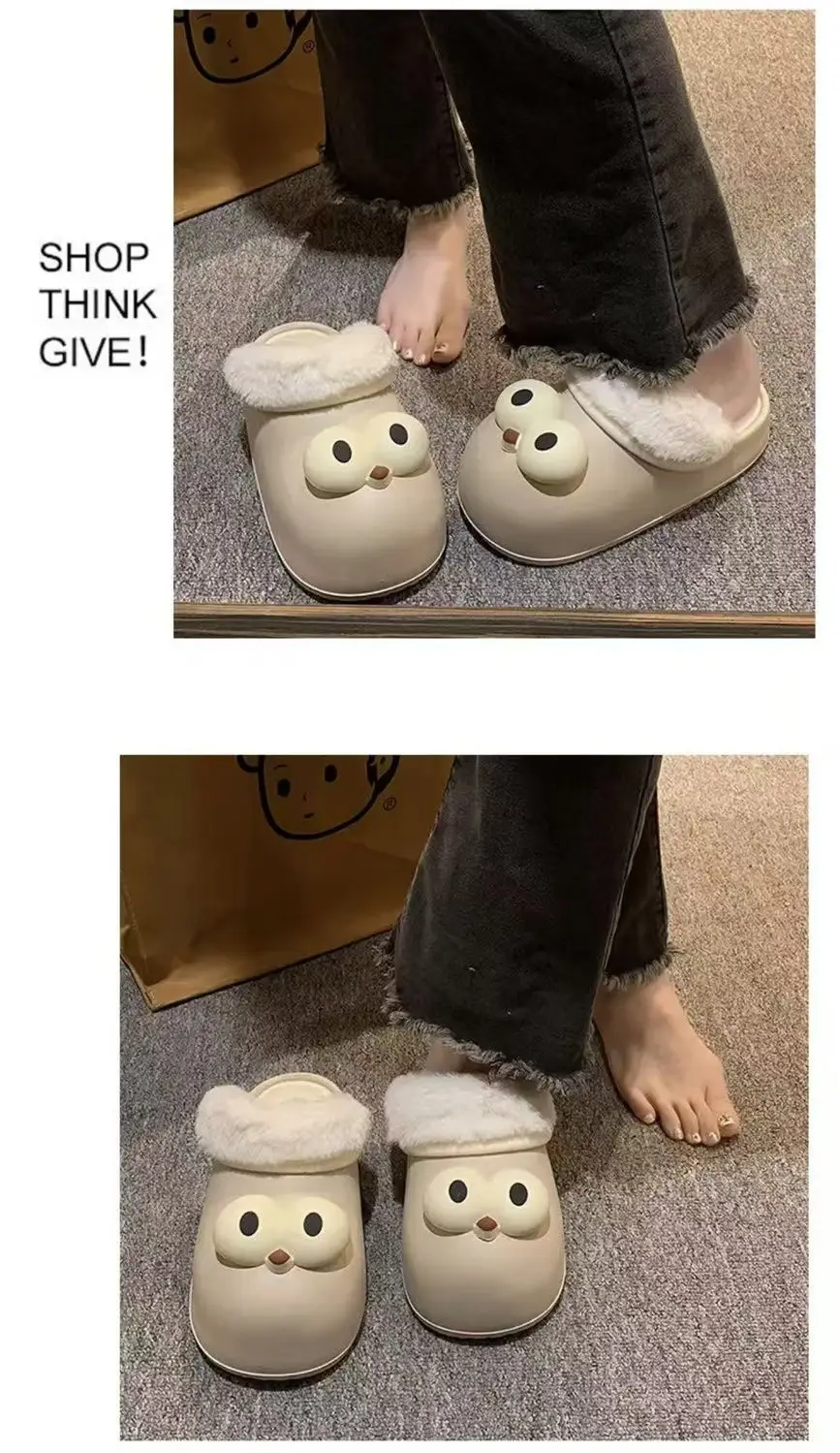 Women's Cute Owl Slippers Winter Warm Non-Slip — feature 10