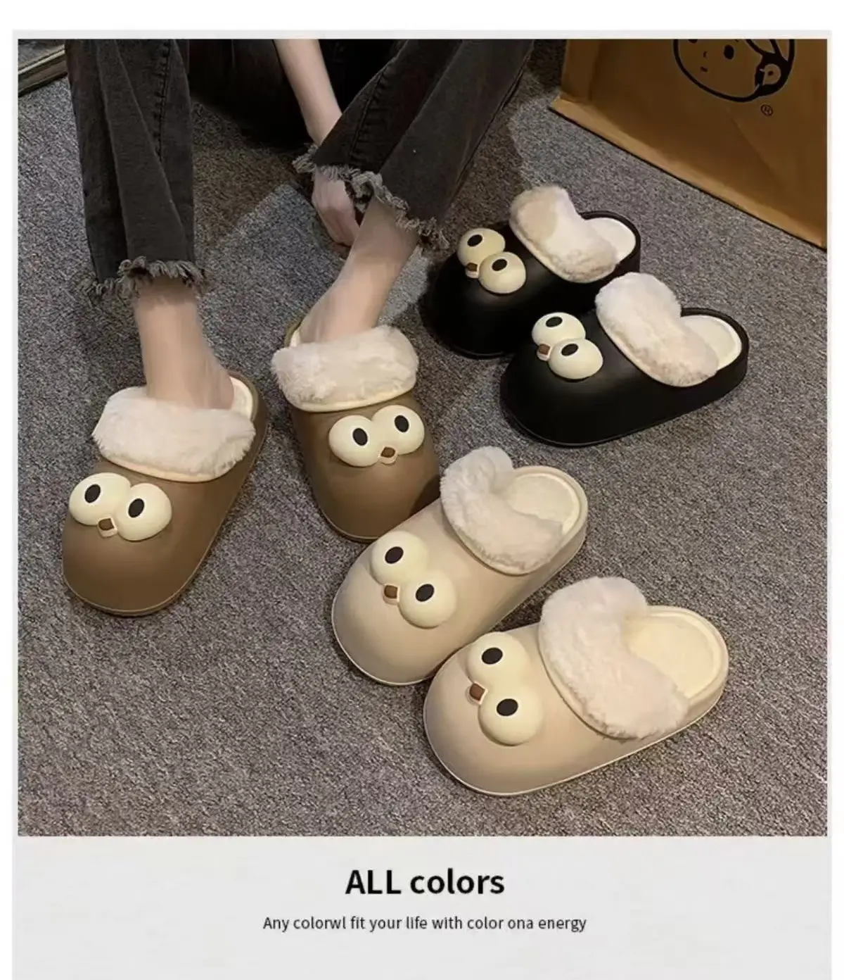 Women's Cute Owl Slippers Winter Warm Non-Slip — feature 3