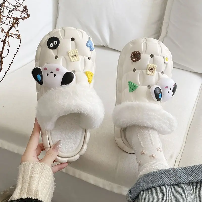 2024 Cotton Mao Slippers Women Winter Warm Non-Slip - Image 4