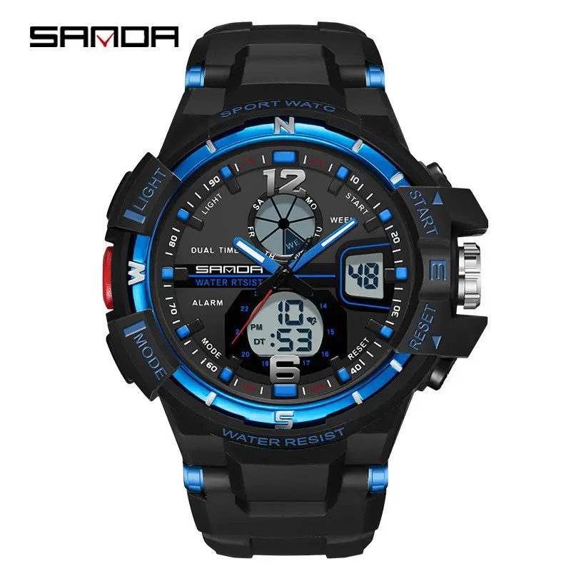 Sanda Multi-Function Digital Watch for Men Women Waterproof - Image 3