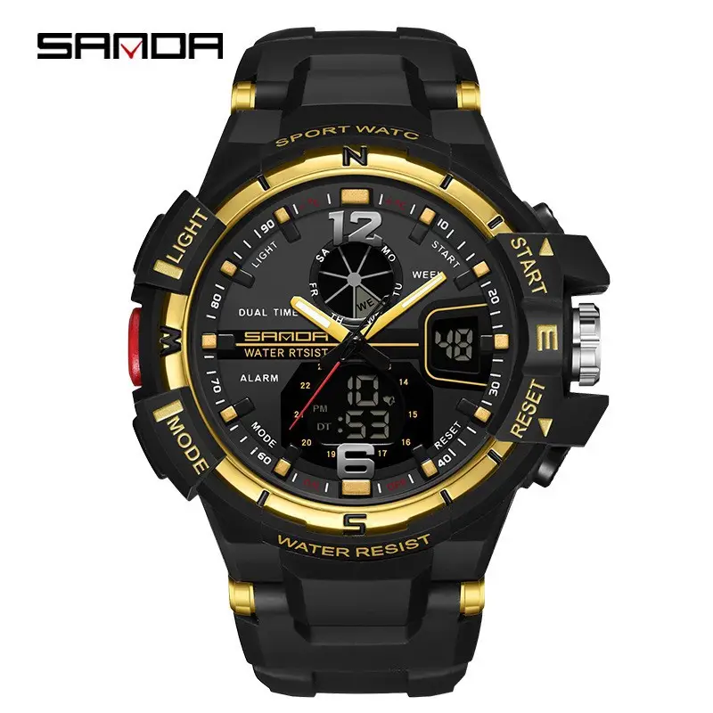 Sanda Multi-Function Digital Watch for Men Women Waterproof - Image 5