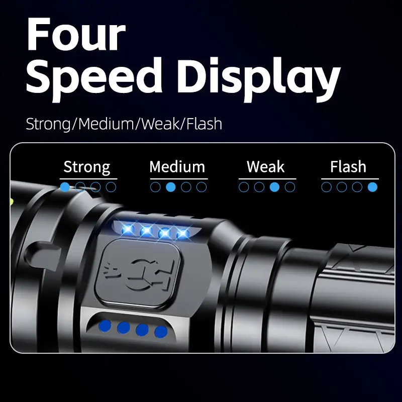 Super Bright Flashlight with Long Range & Charging Port - Image 10
