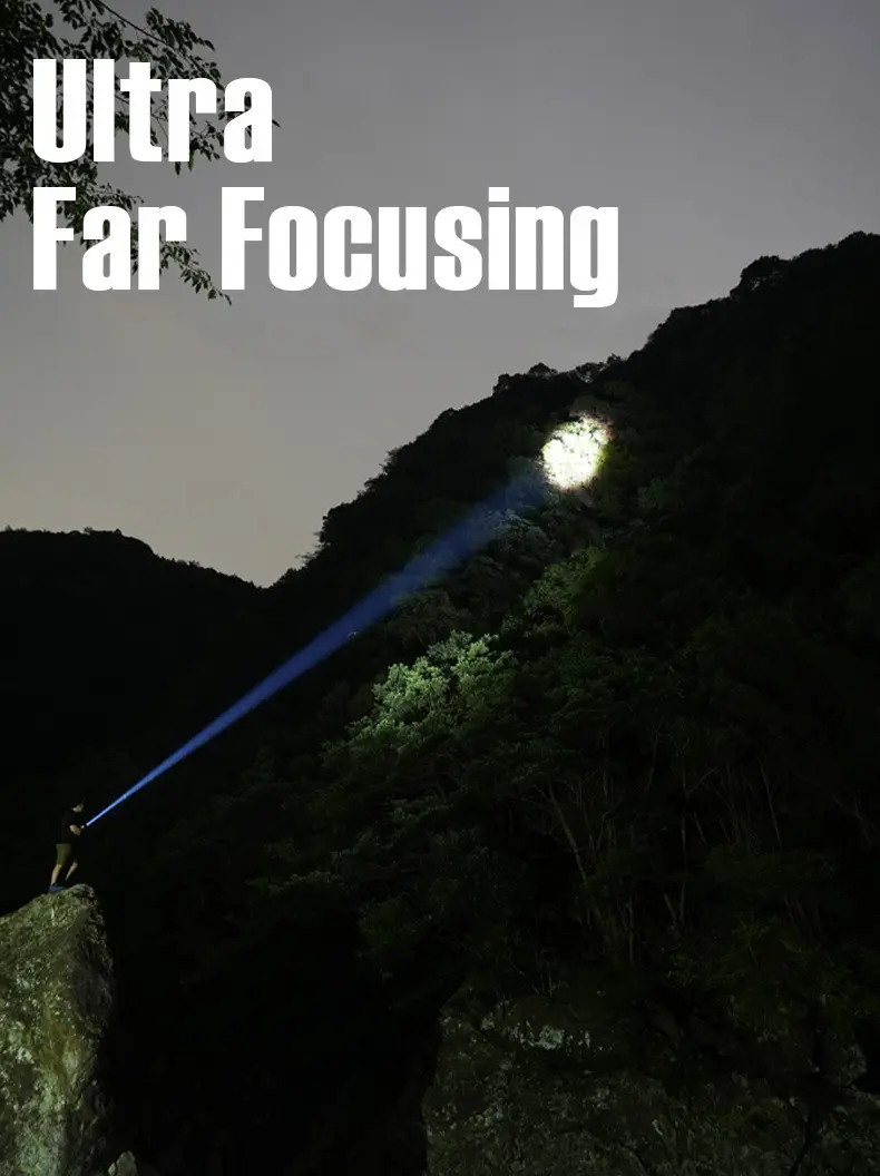 Super Bright Flashlight with Long Range & Charging Port β feature 10