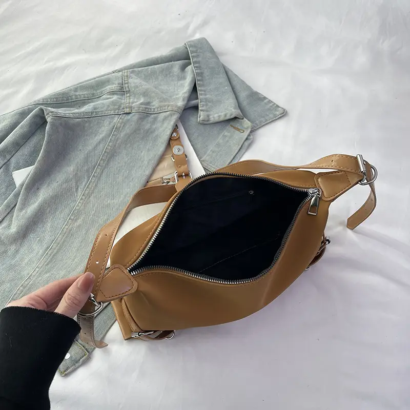 Women's 2024 Winter Belt Tote Bag Solid Color - Image 6