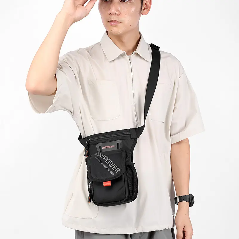 Men's Multifunctional Hiking Shoulder Bag with Mobile Phone & Sunglass Holder - Image 7