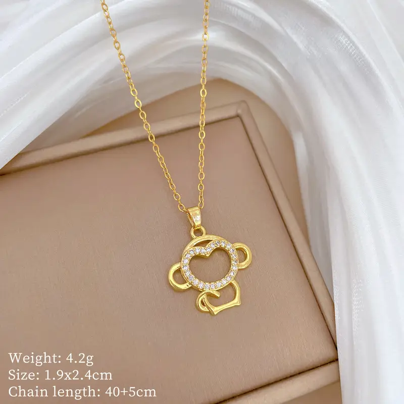 Cute Cherry Design Gold Necklace for Women β feature 13