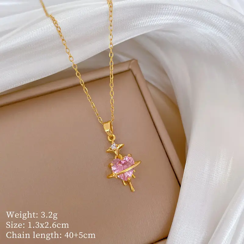Cute Cherry Design Gold Necklace for Women β feature 22