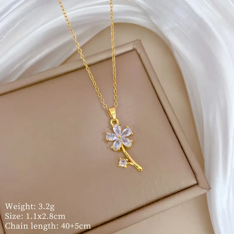 Cute Cherry Design Gold Necklace for Women β feature 8