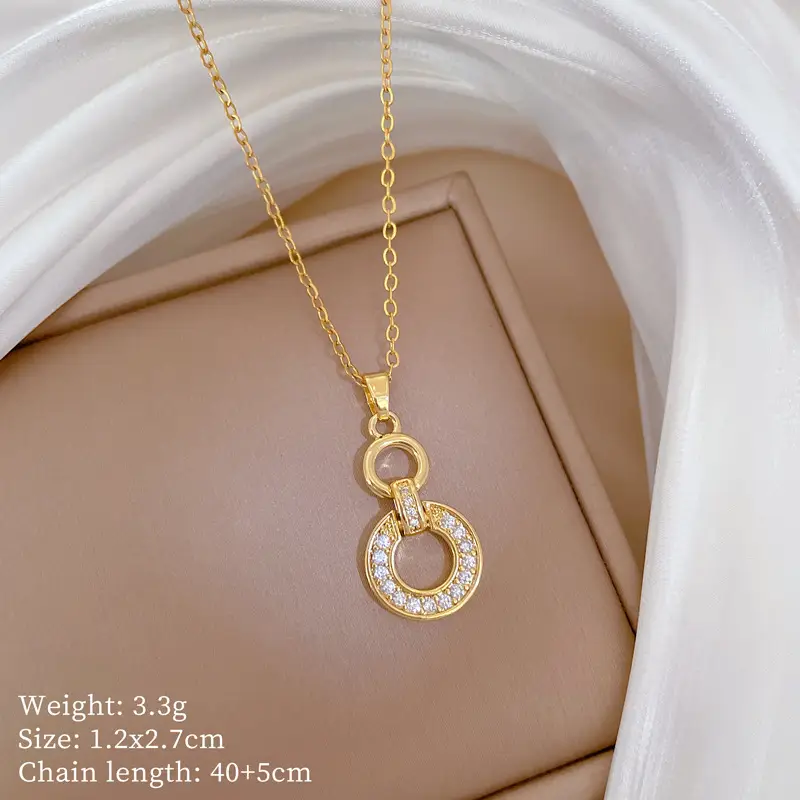 Cute Cherry Design Gold Necklace for Women - Image 19