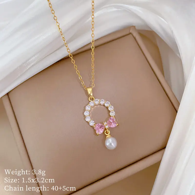 Cute Cherry Design Gold Necklace for Women - Image 22