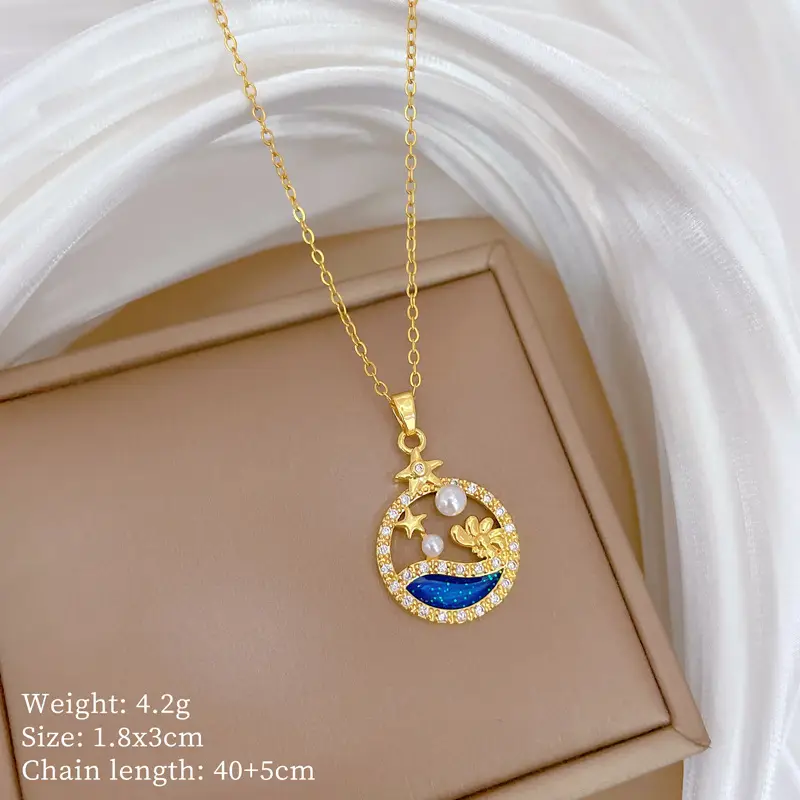 Cute Cherry Design Gold Necklace for Women - Image 24