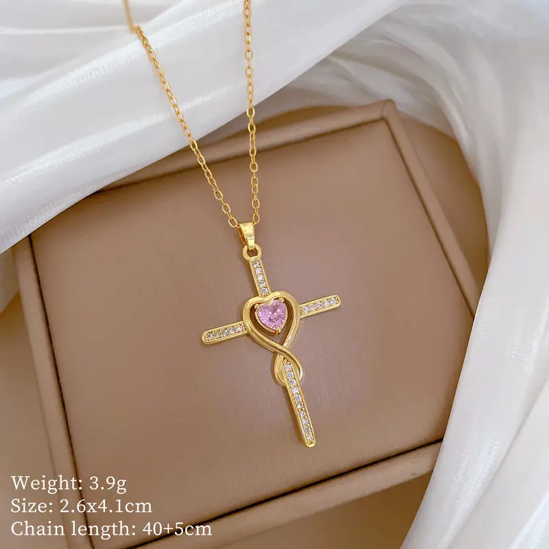 Cute Cherry Design Gold Necklace for Women - Image 26
