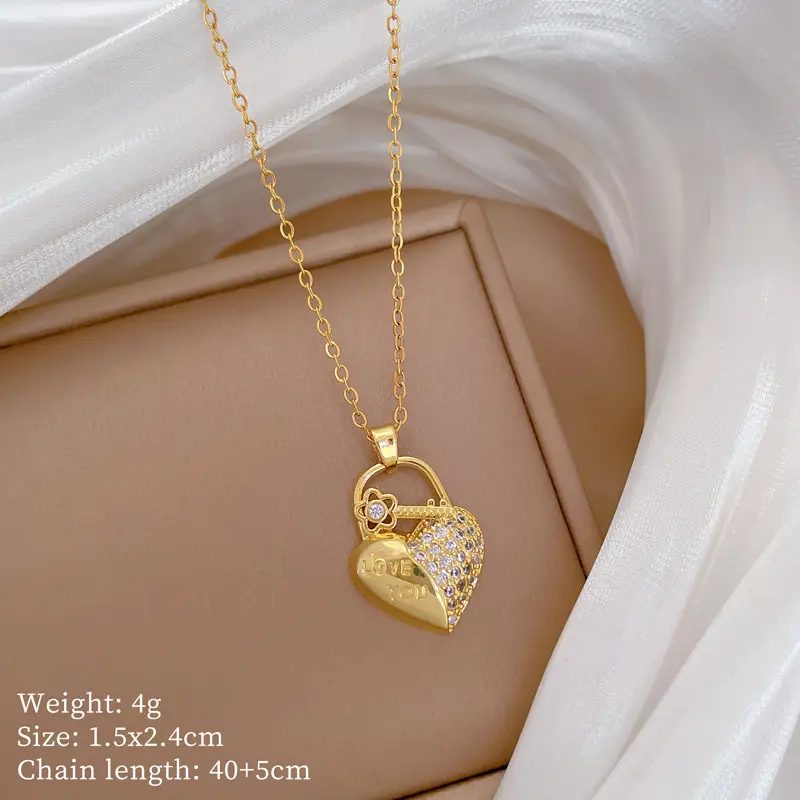 Cute Cherry Design Gold Necklace for Women - Image 28