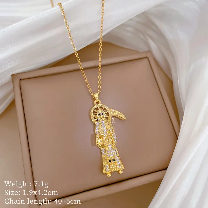Cute Cherry Design Gold Necklace for Women - Image 31