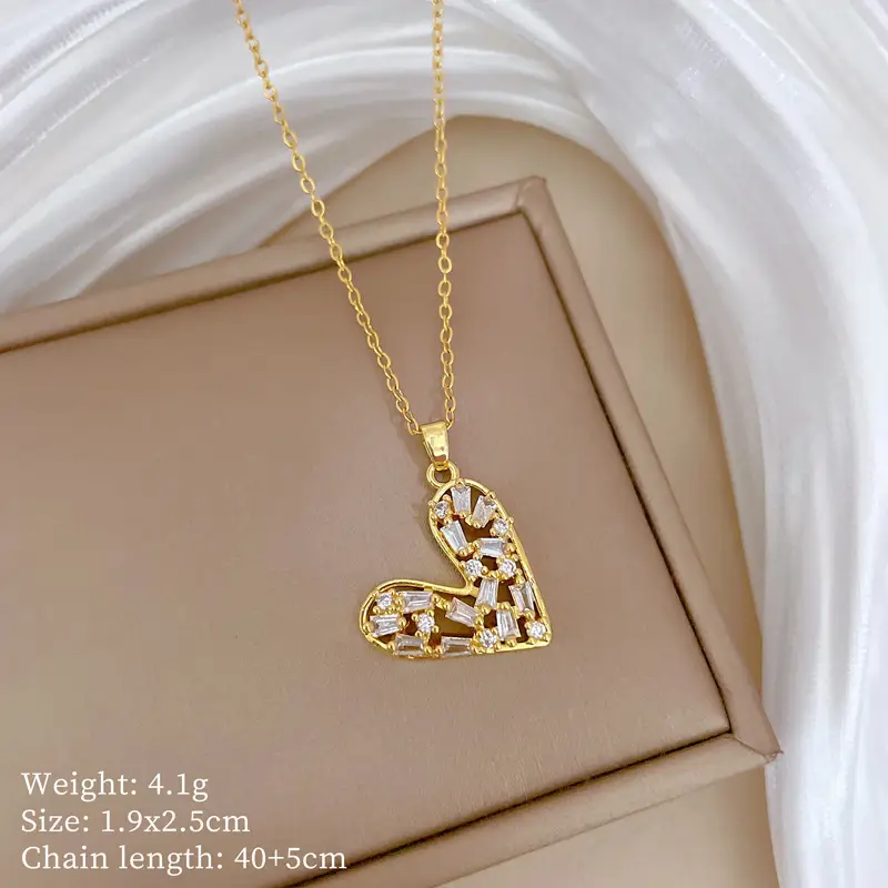 Cute Cherry Design Gold Necklace for Women - Image 35