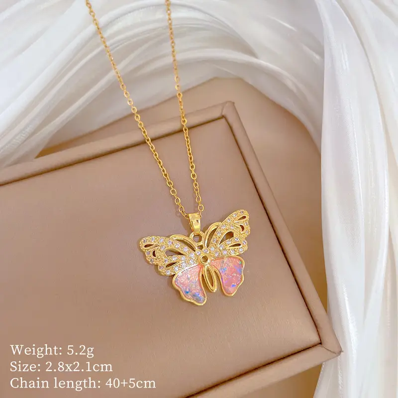 Cute Cherry Design Gold Necklace for Women - Image 4