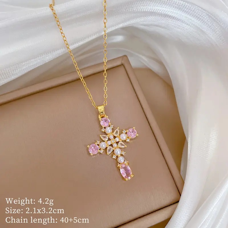 Cute Cherry Design Gold Necklace for Women - Image 46