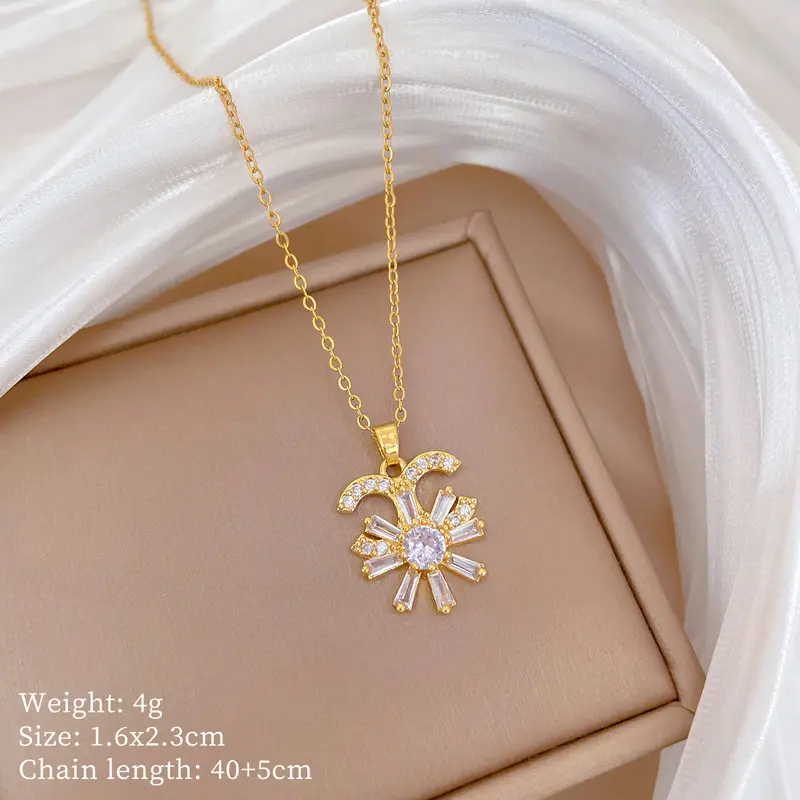 Cute Cherry Design Gold Necklace for Women - Image 48