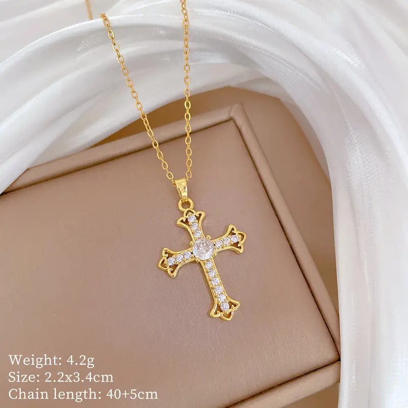Cute Cherry Design Gold Necklace for Women - Image 49