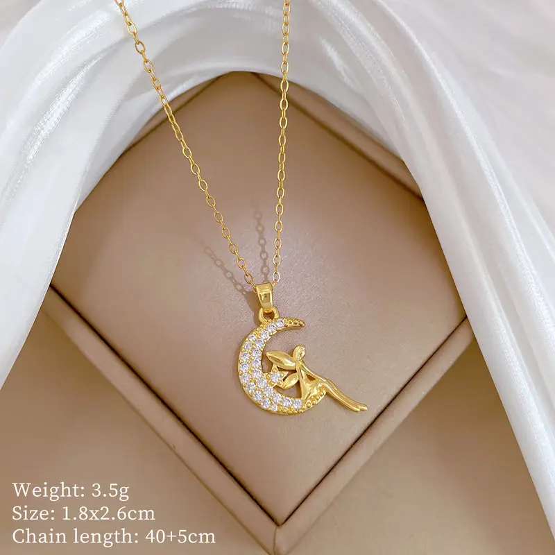 Cute Cherry Design Gold Necklace for Women - Image 52
