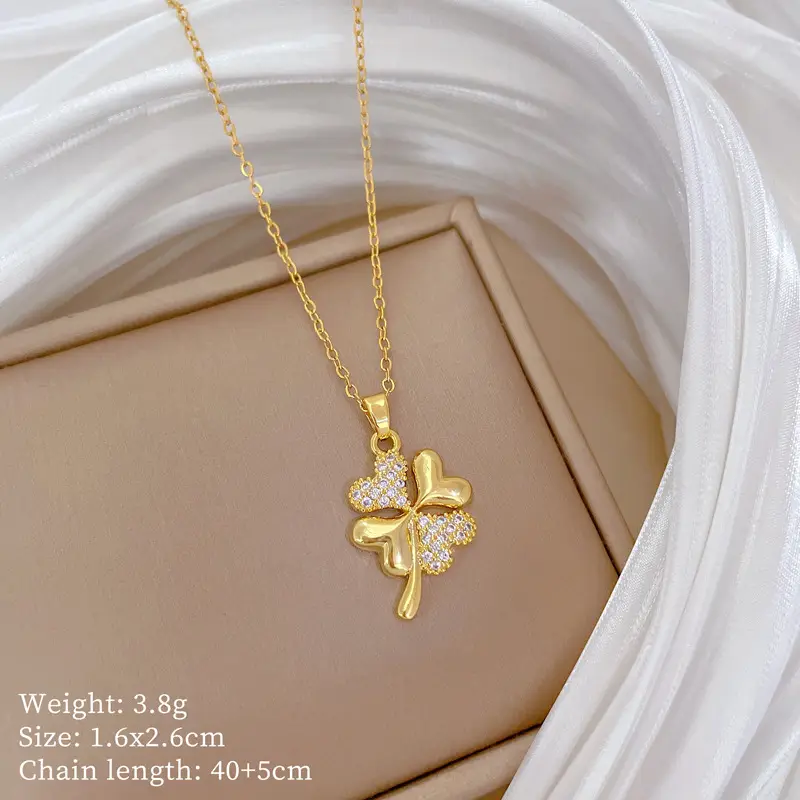 Cute Cherry Design Gold Necklace for Women - Image 54