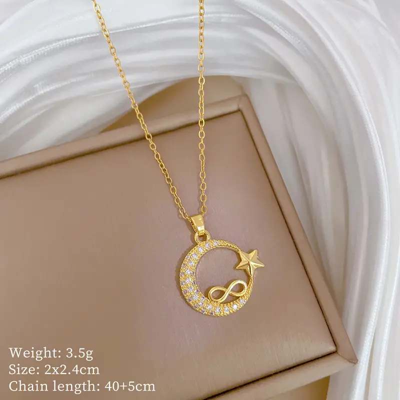 Cute Cherry Design Gold Necklace for Women - Image 57