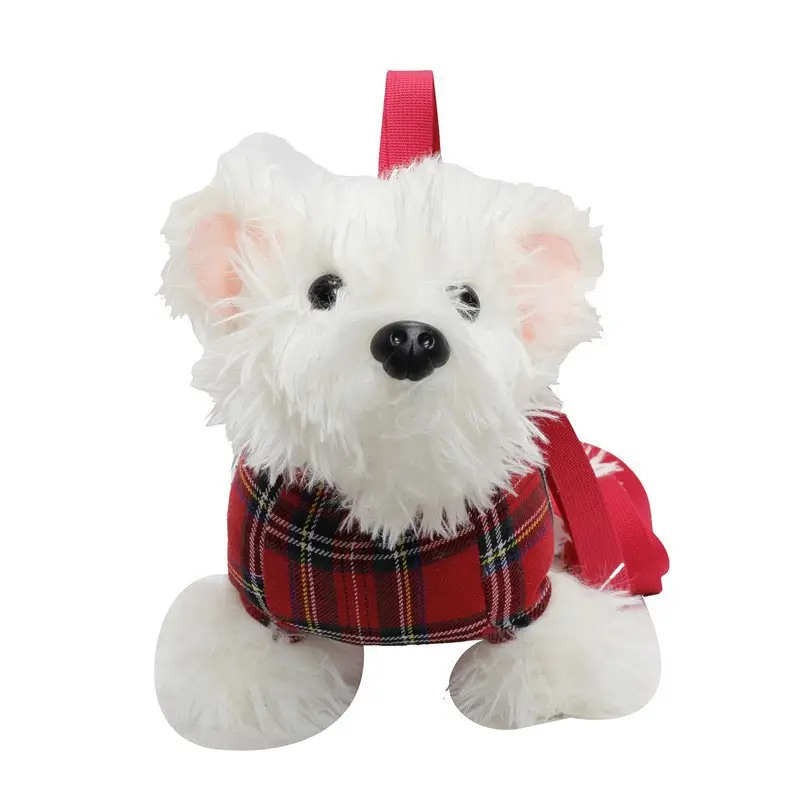 Cute Plaid Bunny Plush Bag for Girls - Image 6