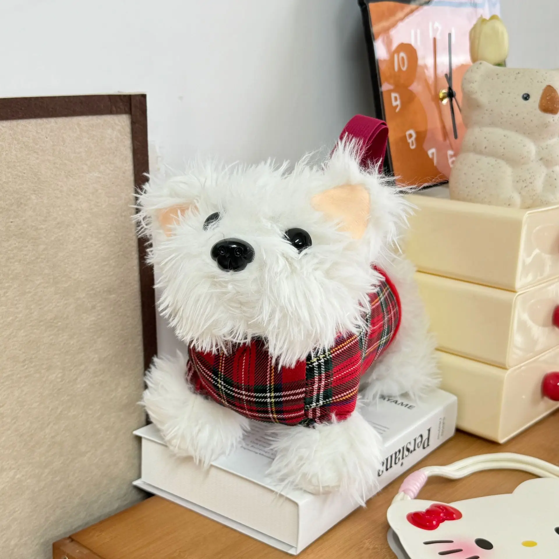 Cute Plaid Bunny Plush Bag for Girls — feature 18