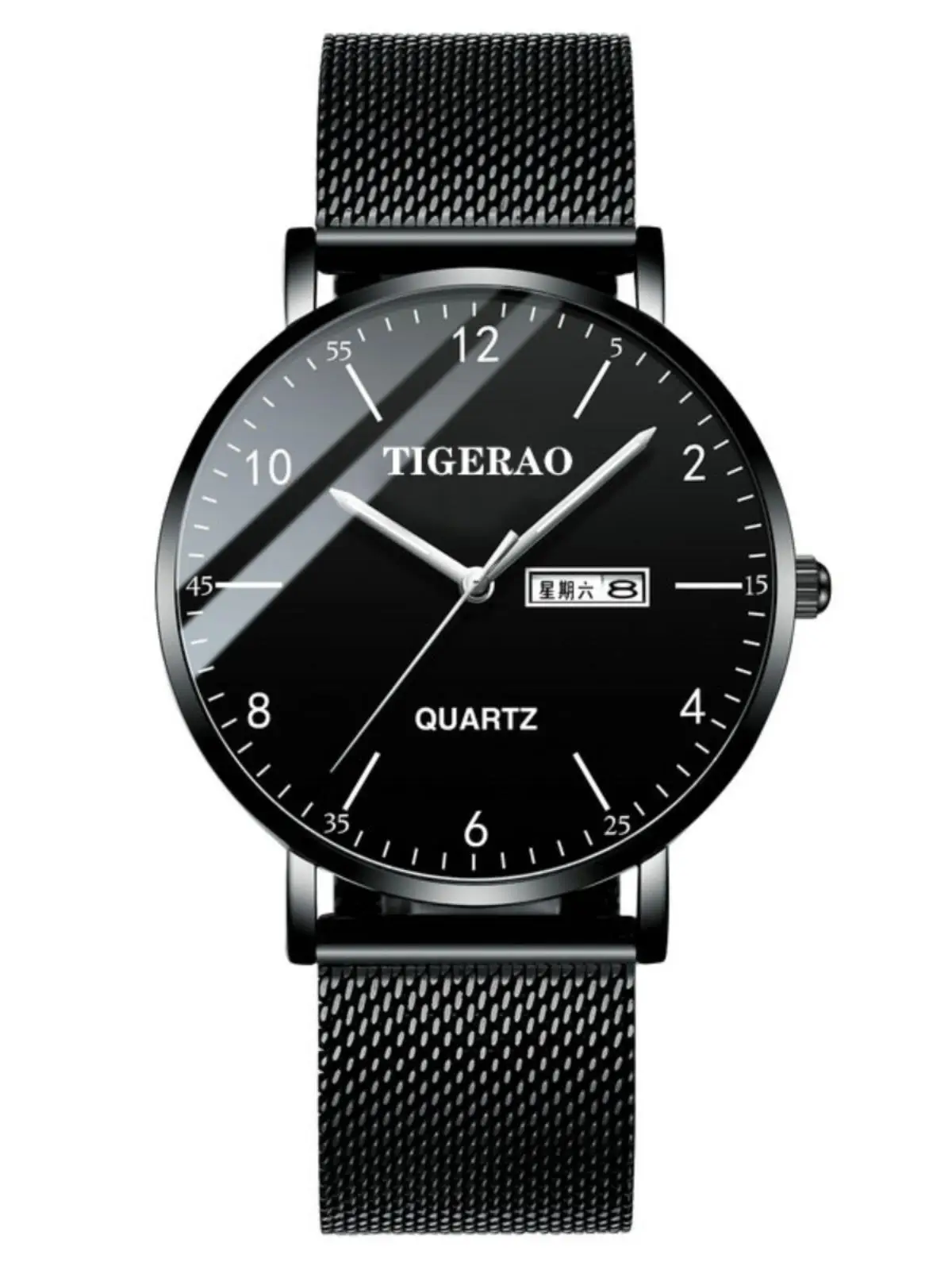 Men's Swiss Mechanical Watch with Double Calendar & Luminous Dial - Image 14