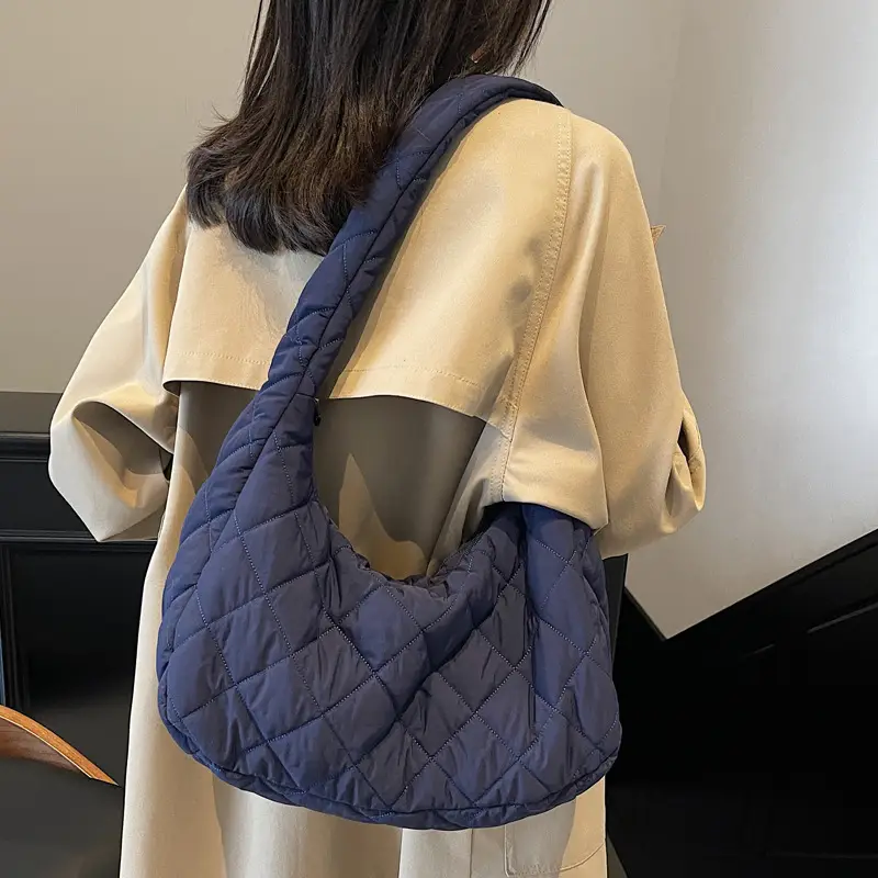 Nylon Quilted Clouds Bag Large Capacity Women - Image 9